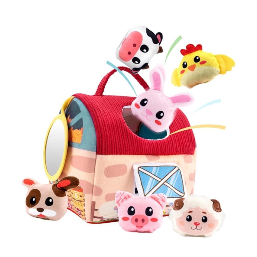 BNF® Farmhouse Plush Toy Playset Cuddly Lightweight Stuffed Toy for Children Kids|Baby | Toys for Baby |Plush Baby Toys|1 Soft Stuffed Animal Playset