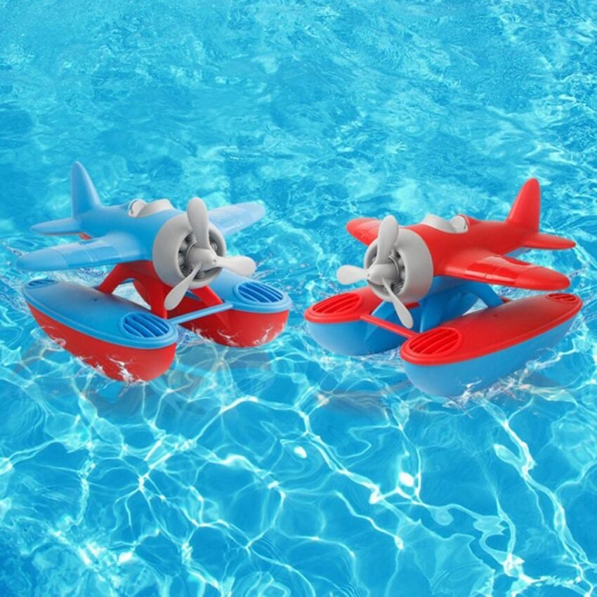 Aircraft Swimming Pool Toys Baby Bath Toy for Children Kids Toddlers Babies Red Seaplane|Toys & Hobbies | Preschool Toys & Pretend Play |Other Preschool & Pretend Play|1 Piece Airplane Toy