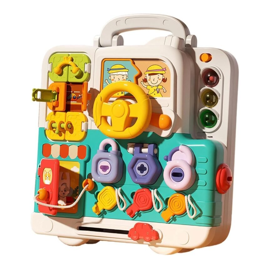 BNF® Musical Busy Board Skills Learning Sensory Toy for Kids Preschool Gifts|Baby | Toys for Baby |Developmental Baby Toys|1 Kids Busy Board