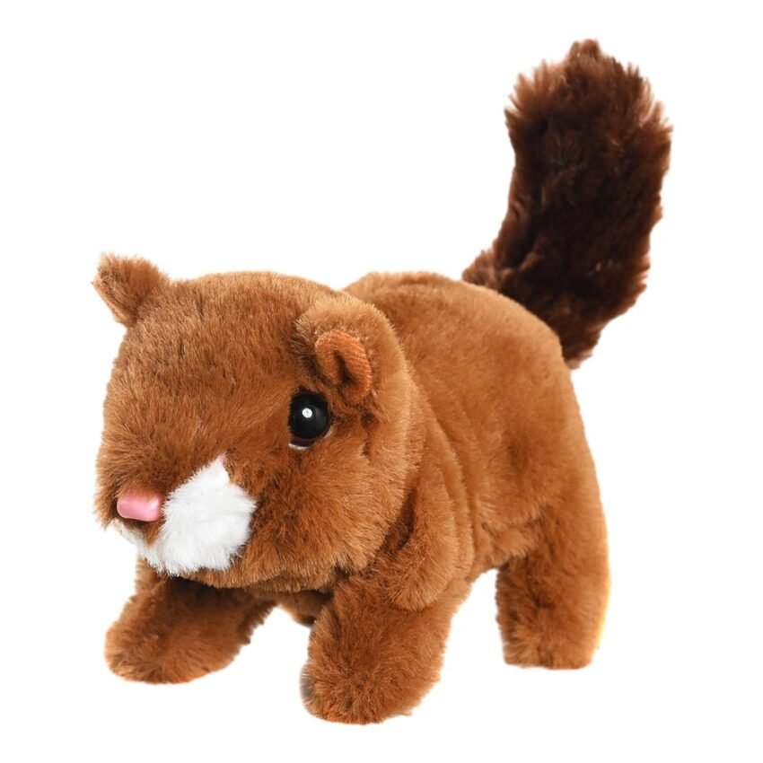 BNF® Interactive Electronic Squirrel Plush Toy for Party Favors Boys and Girls|Baby | Toys for Baby |Plush Baby Toys|1 Electric Plush Squirrel Toy