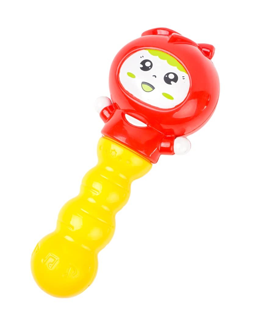 Ratna’s Cute Rattle with Sound, Safe & Non Toxic for New Born Infants (Assorted Colours)