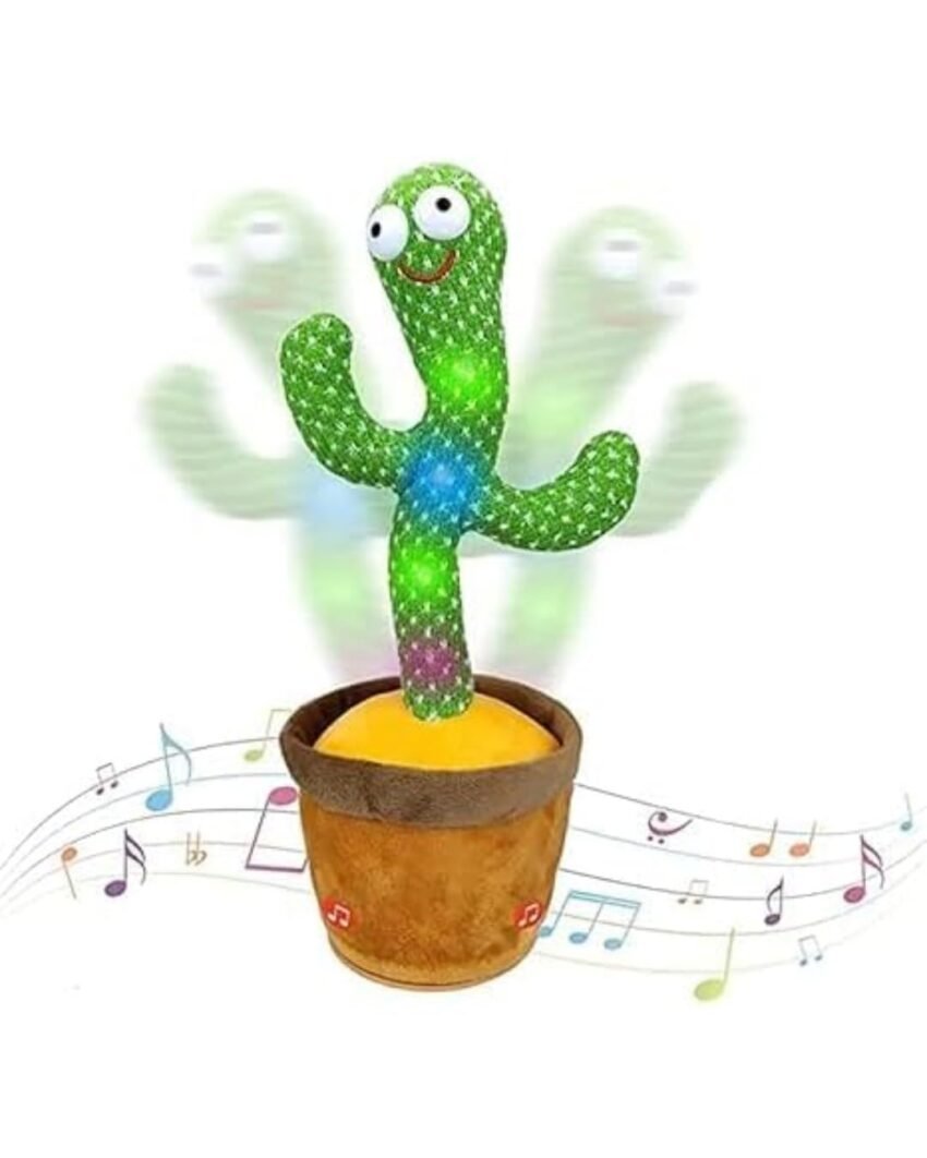 Toy Imagine Rechargeable Dancing Cactus Toy, Talking, Musical, Speaking and Repeating, for Baby Boys & Girls, 0-3 Years